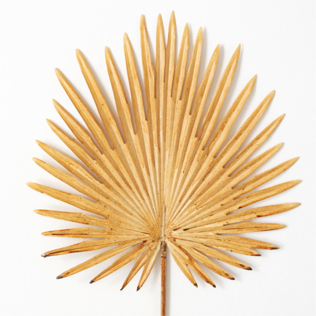 Sullivan's Giant Palm Leaf, Brown Faux Floral Stem for Crafting, Weddings, Home and Holiday Decoration, 36 Inch